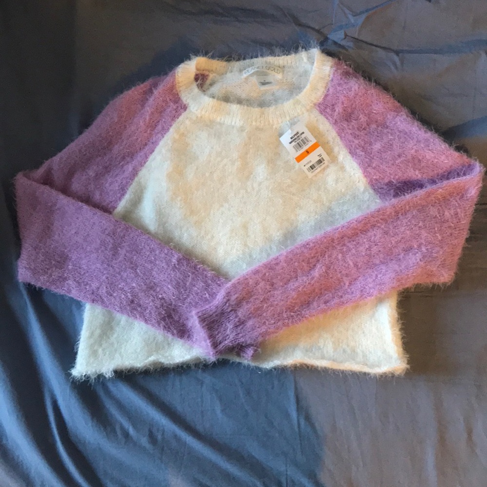 Cropped sweater. Size small.